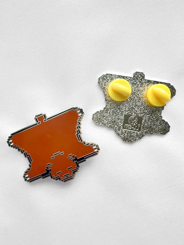 Super 8 Bit Bear Pin